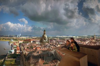 Dresden Panorama, © asisi, Tom Schulze